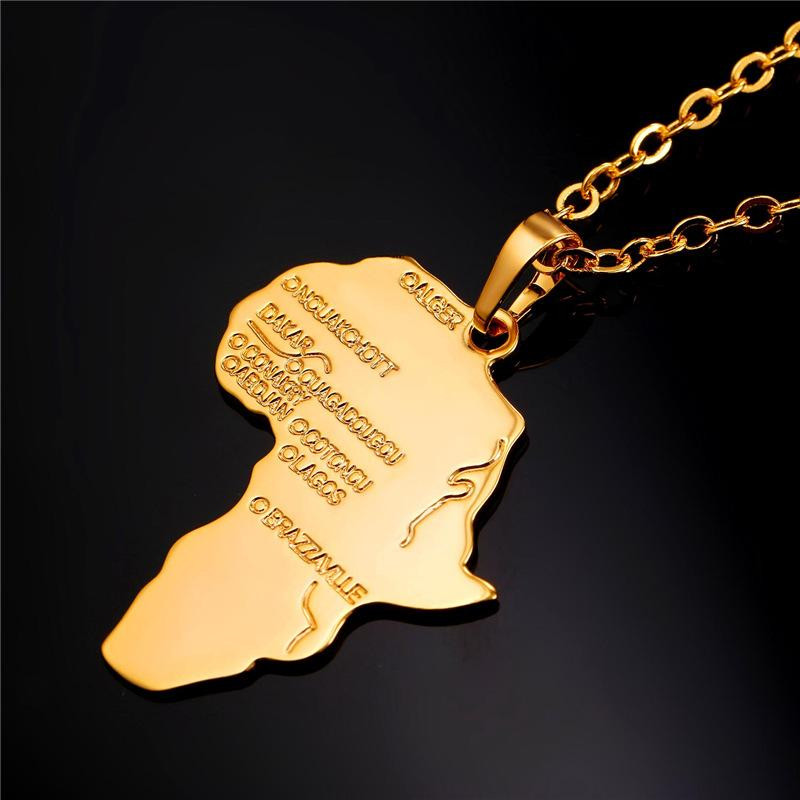 Collier Afrique U7 - Or