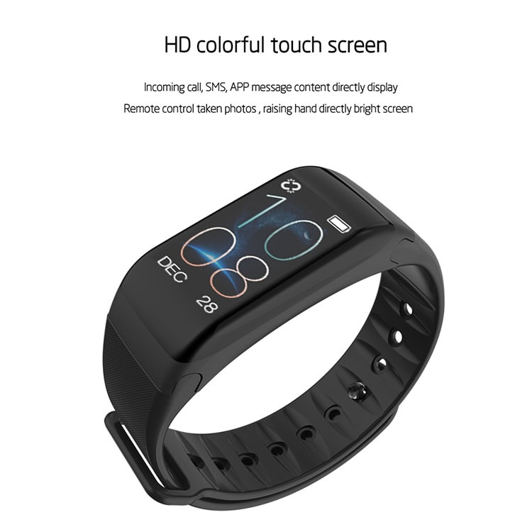 F1 Plus WearFit Activity Tracker mit Farbdisplay - Rot
