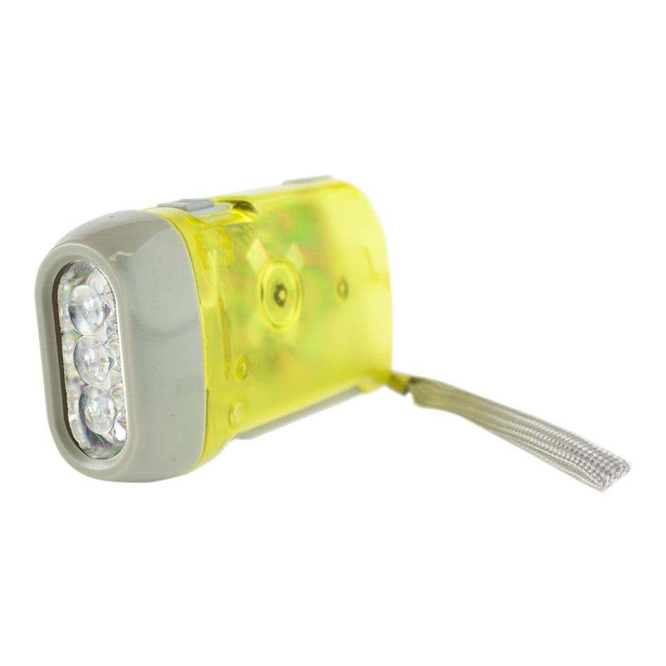 Lanterna LED operada manualmente - Amarela