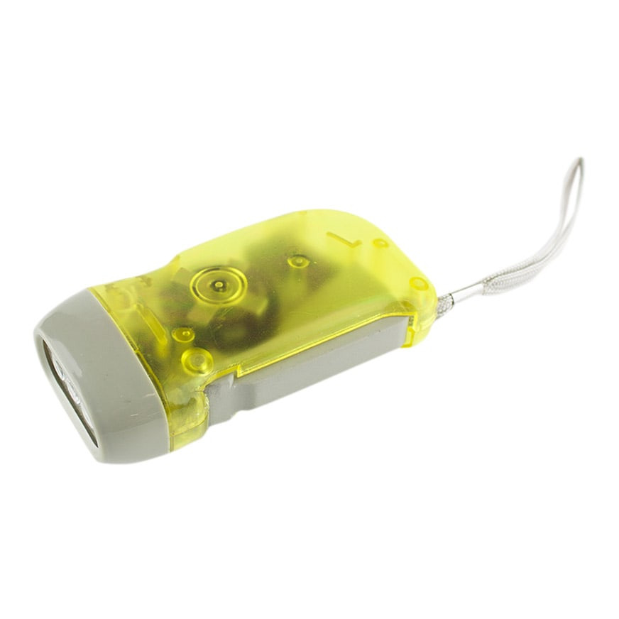 Lanterna LED operada manualmente - Amarela
