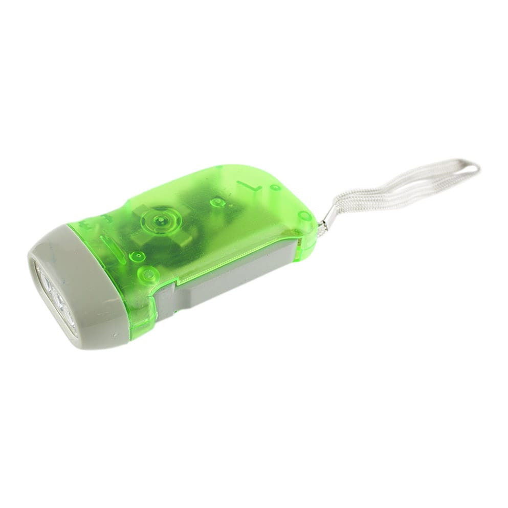 Linterna LED operada a mano - Verde