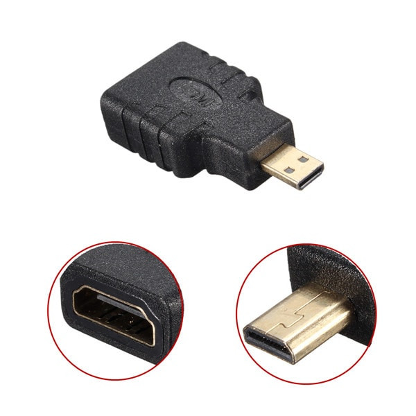 Vergulde Micro-HDMI-naar-HDMI-adapter