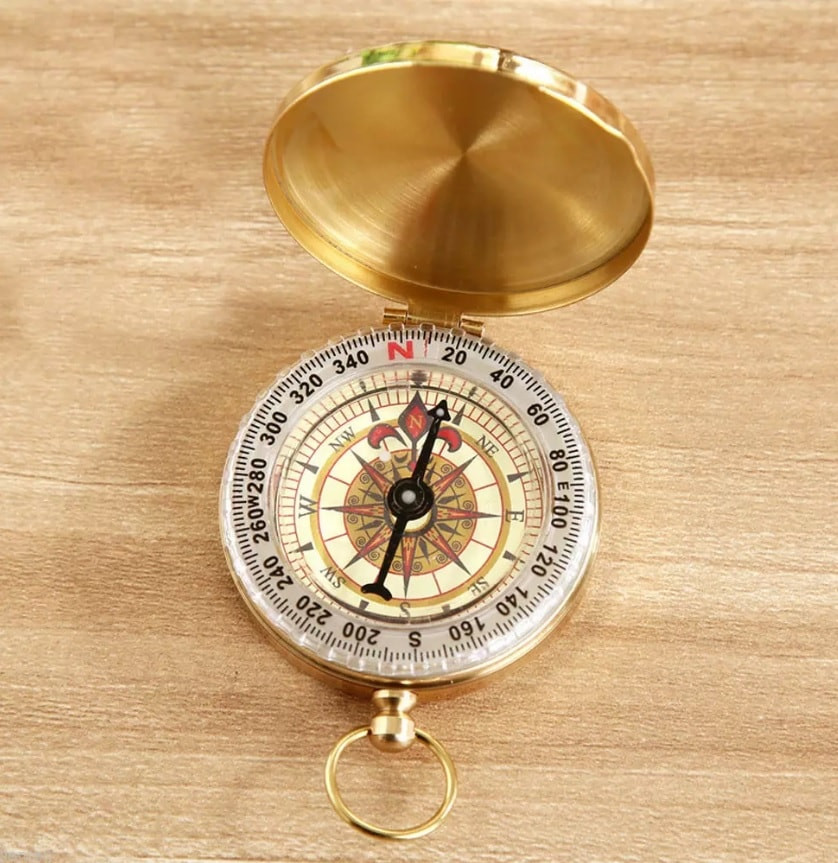 Vintage Compass in Brass
