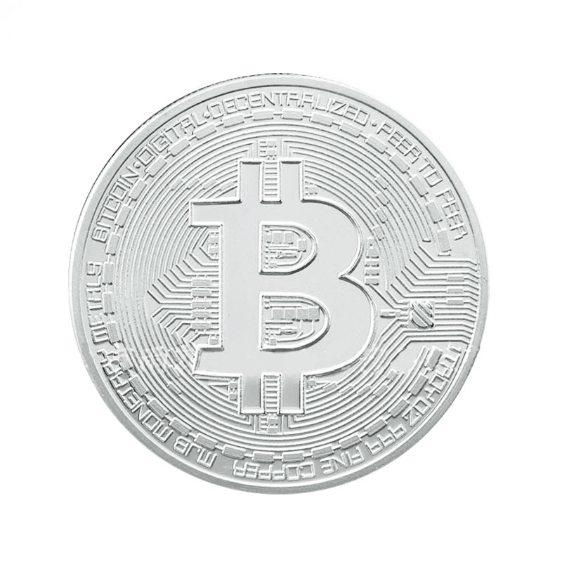 Verzilverde BitCoin