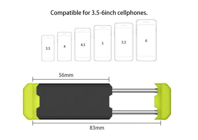 Autotelefoonhouder - Zwart