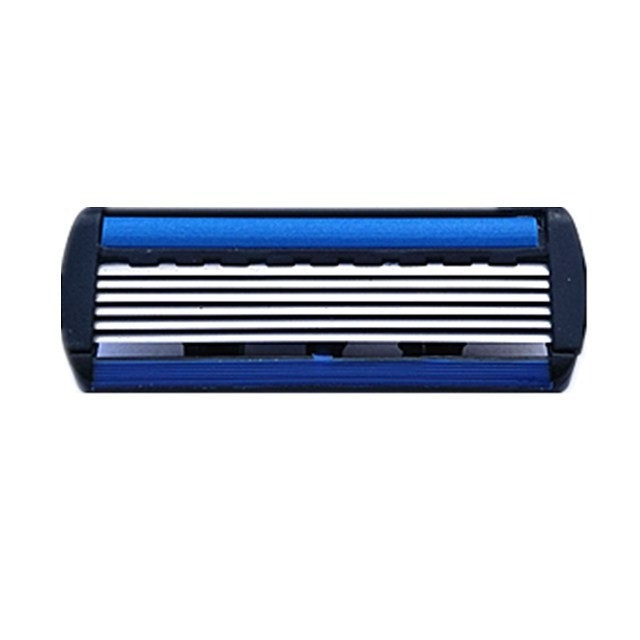 Razor with 6 separate replaceable heads for men