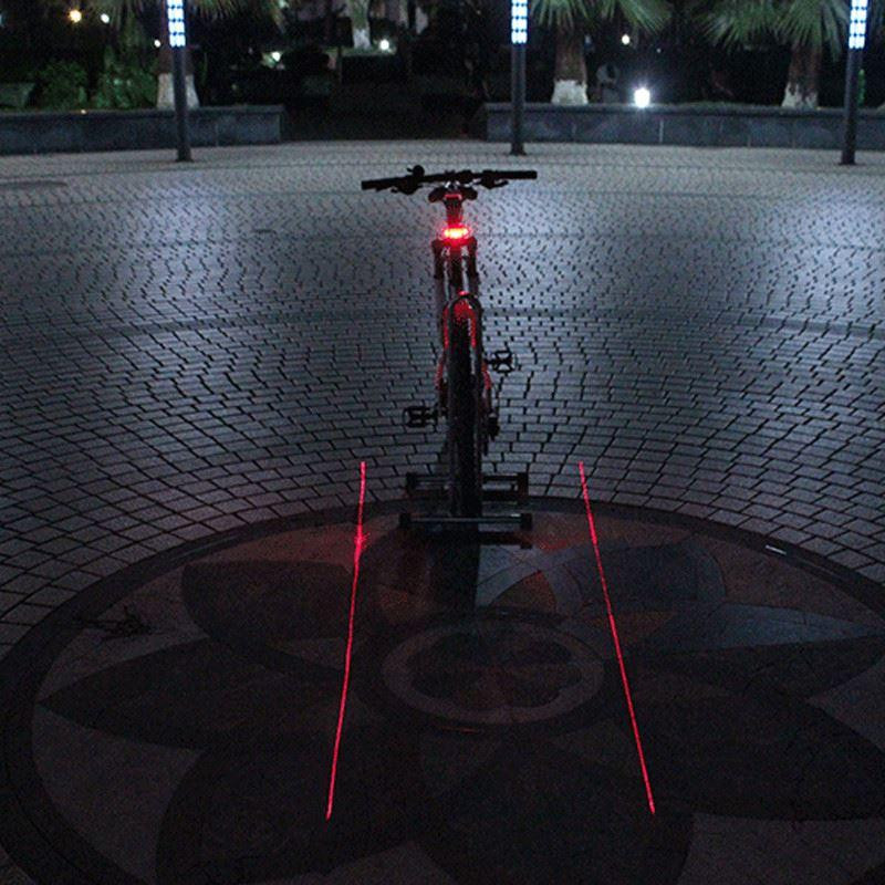 Tail light for Bicycles with Laser light
