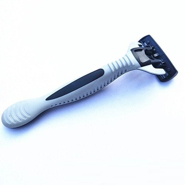 Razor with 6 separate replaceable heads for men