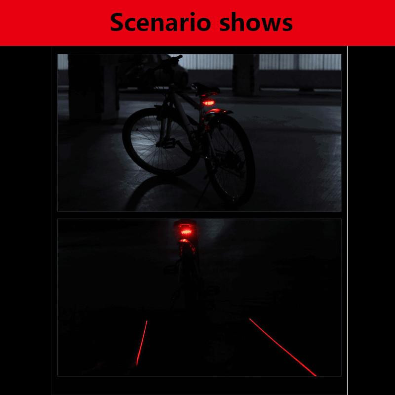 Tail light for Bicycles with Laser light