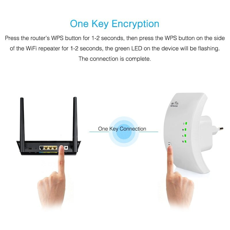 Ripetitore Wi-Fi wireless - Nero