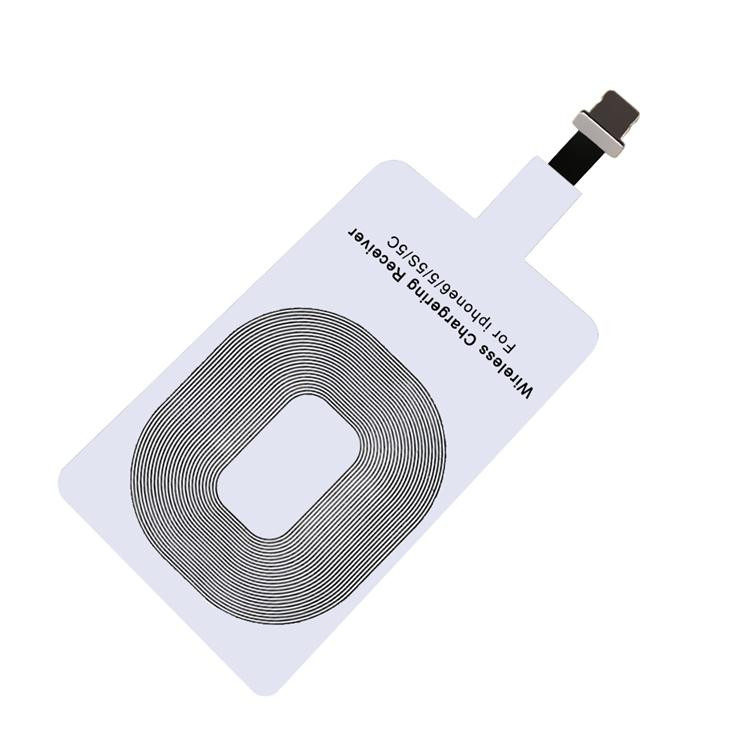 Qi Adapter - Wireless charger receiver module for iPhone - White
