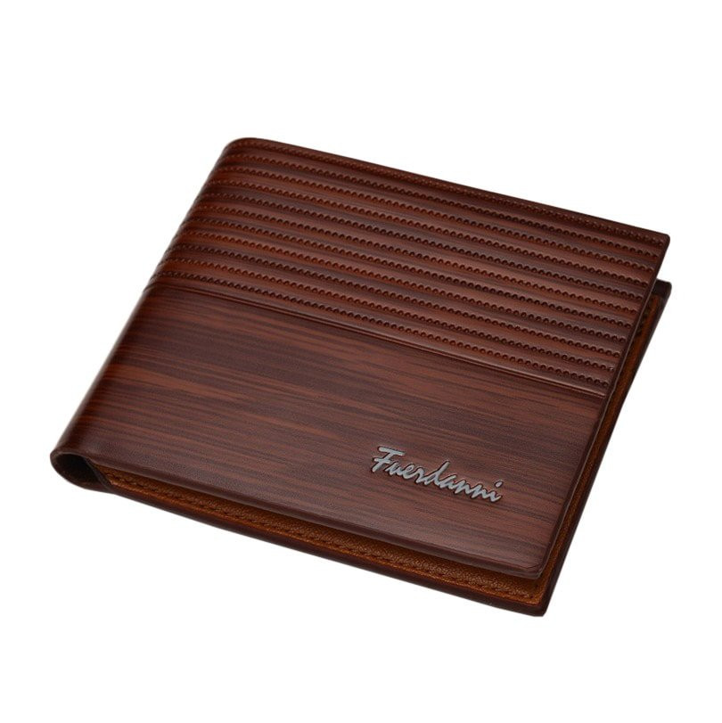 Luxus-Brieftasche - PU-Leder - Hellbraun