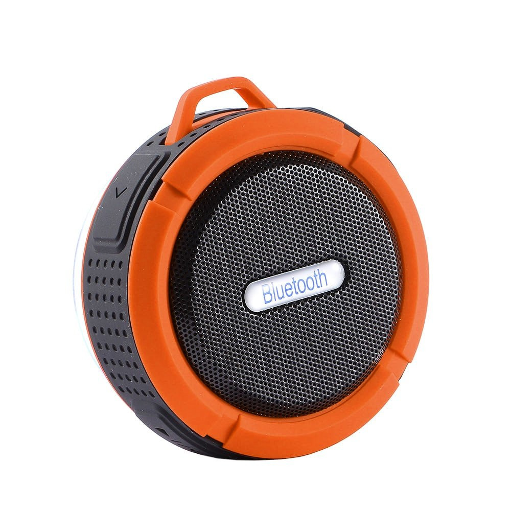 Wireless Waterproof Speaker with Suction Cup - Orange
