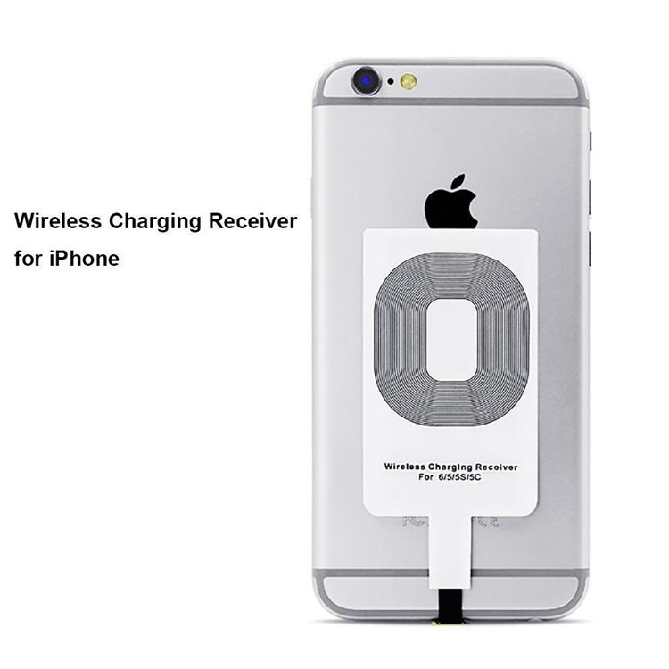 Qi Adapter - Wireless charger receiver module for iPhone - White
