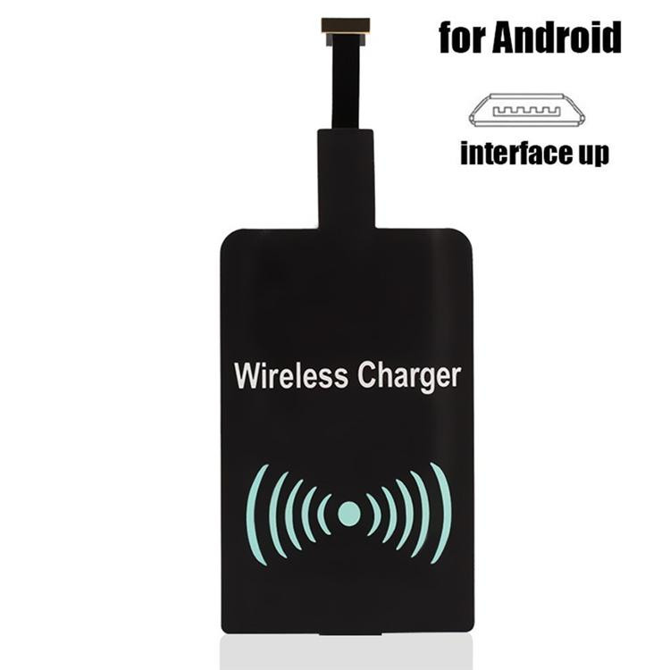 Qi Adapter - Wireless Charger Receiver for Micro-USB - Black