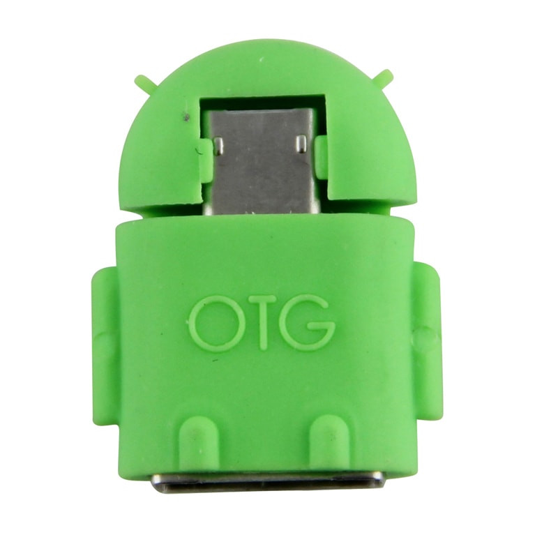 OTG Adapter - USB naar MicroUSB Adapter - Groen