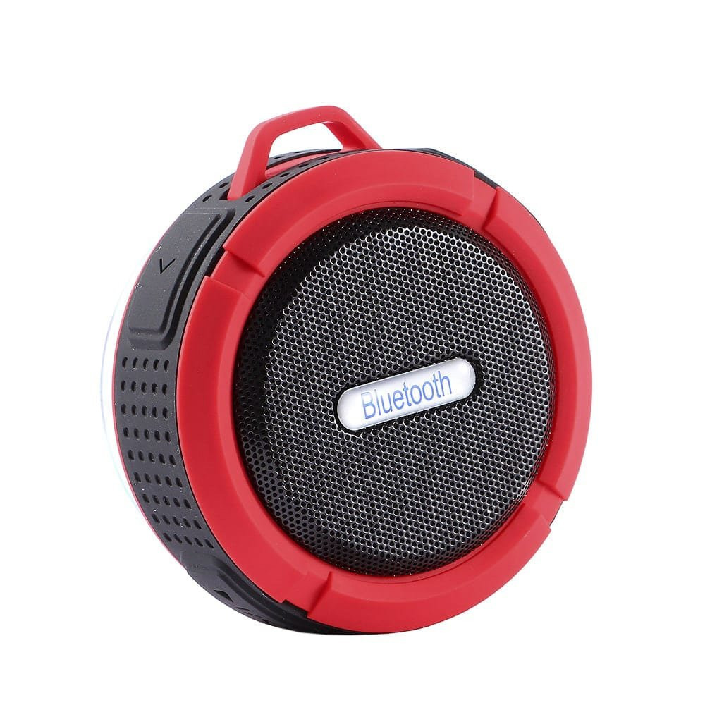 Wireless Waterproof Speaker with Suction Cup - Red