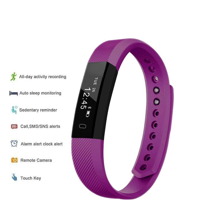 Pulseira fitness para Android e iOS - Roxo