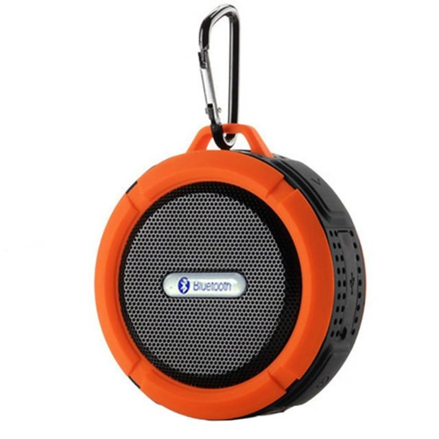 Wireless Waterproof Speaker with Suction Cup - Orange