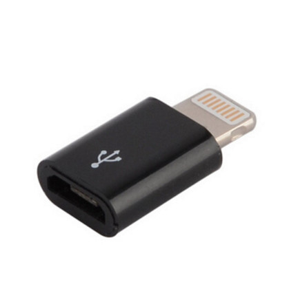 Micro-USB zu Lightning Adapter - Schwarz