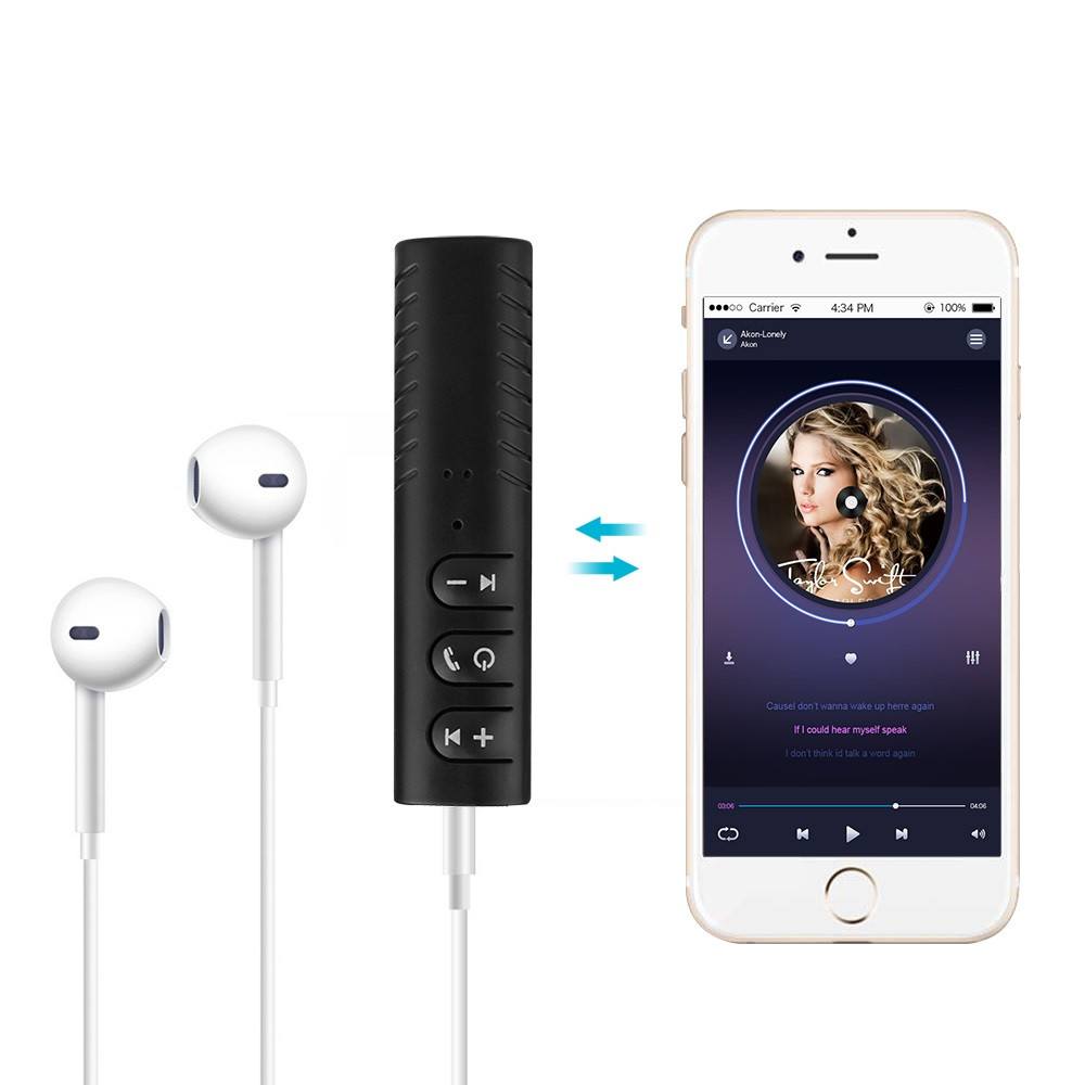 Bluetooth AUX Adapter - Built-in Microphone