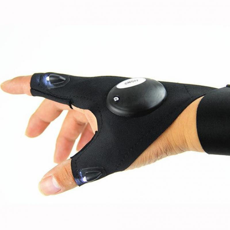 Handschuh mit Taschenlampe