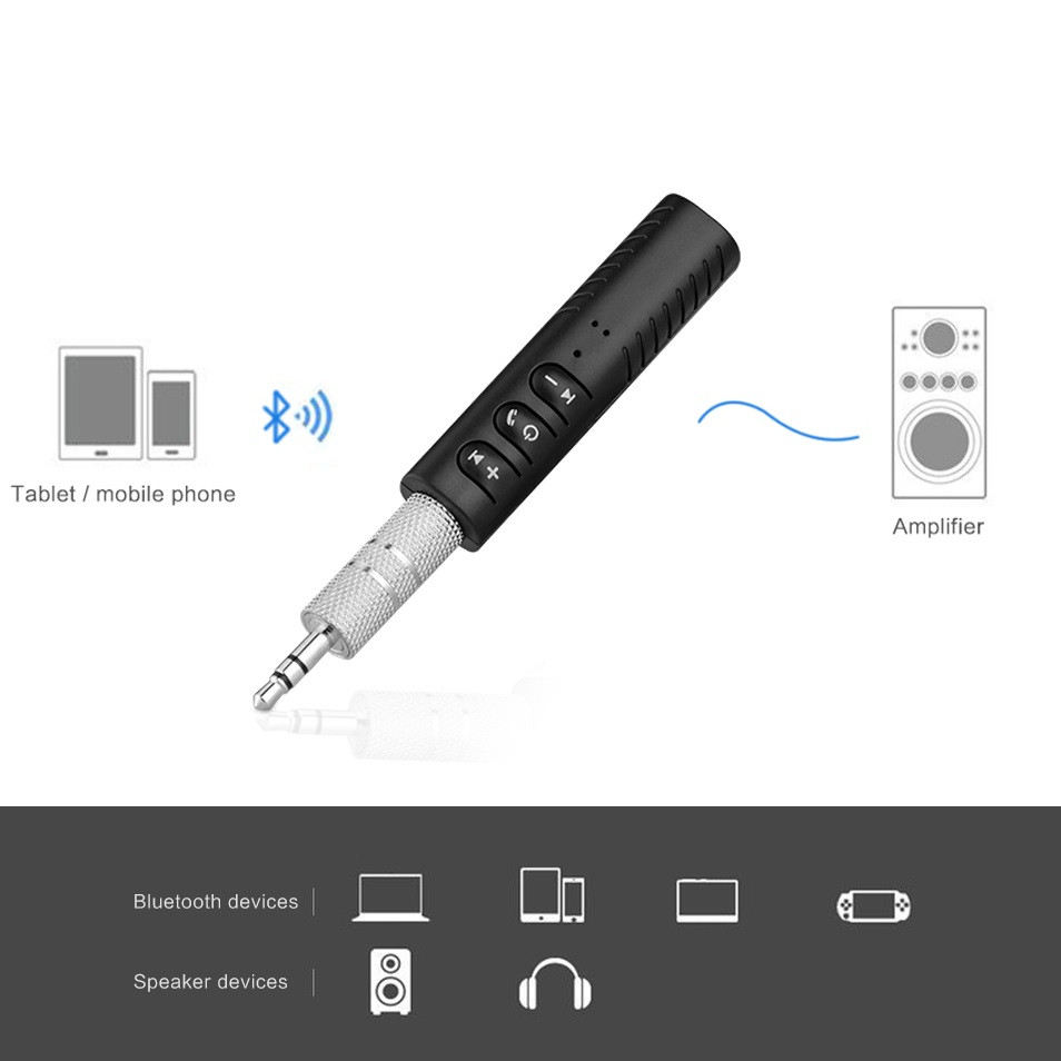 Bluetooth AUX-Adapter - Eingebautes Mikrofon