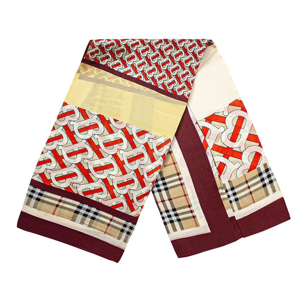 Patterned scarf - Orange, No. 23