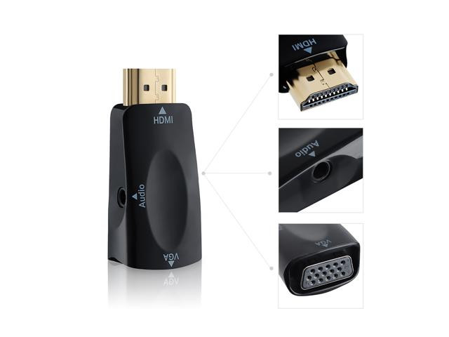HDMI to VGA Adapter with Audio Input