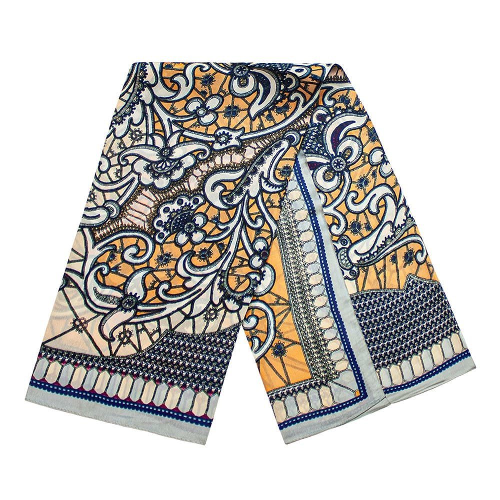 Scarf with paisley pattern - Orange, No. 10