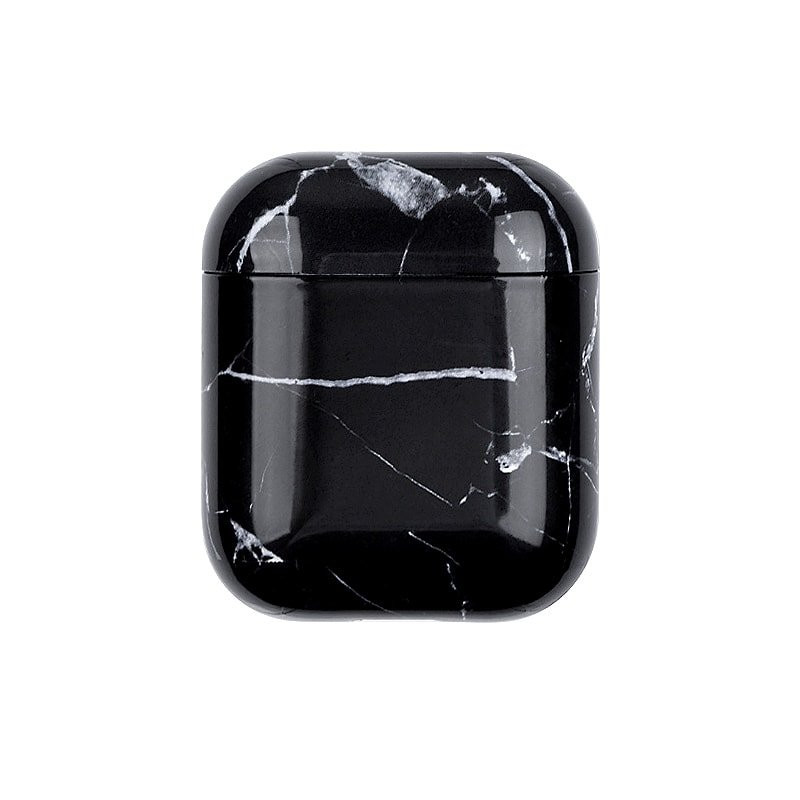 Protective Case for AirPods - Black Marble