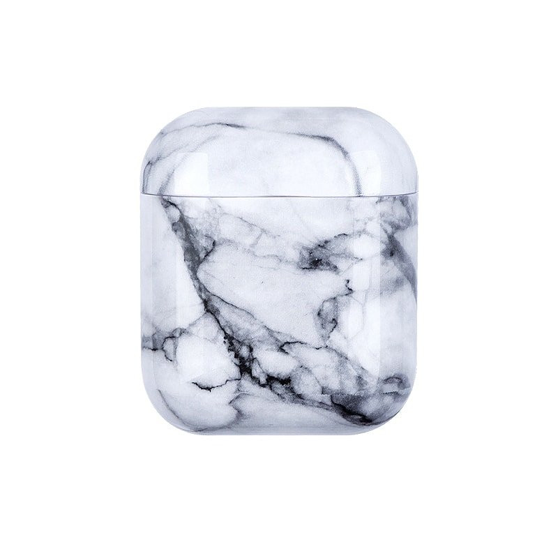Protective Case for AirPods - White Marble