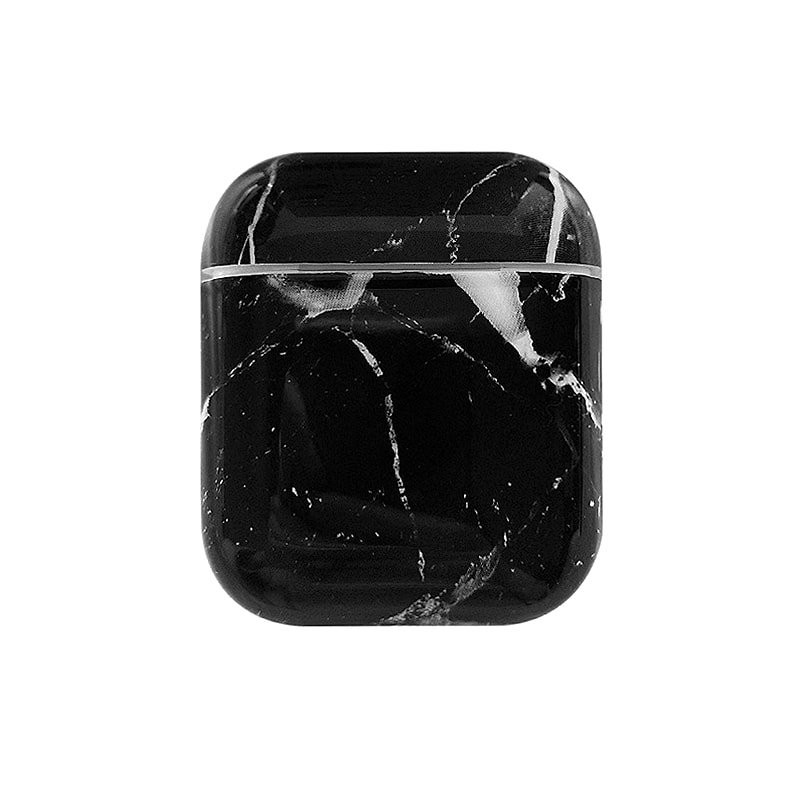 Protective Case for AirPods - Black Marble