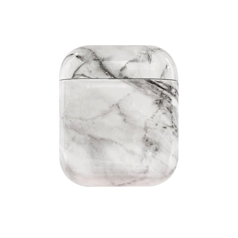 Protective Case for AirPods - White Marble