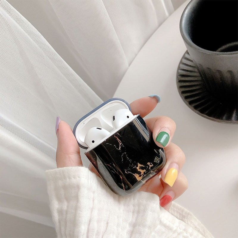 Protective Case for AirPods - Brown Marble