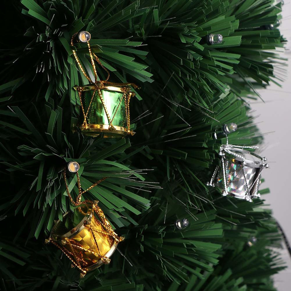 Christmas Tree Ornaments, Drums - 12-pack
