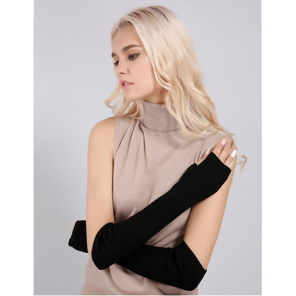 Gebreide armwarmers