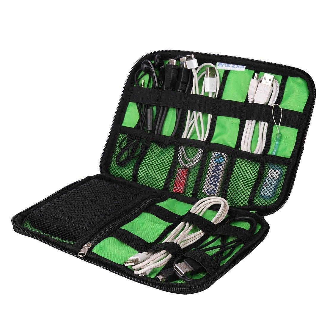 Bolsa para guardar cabos e eletrônicos - Azul