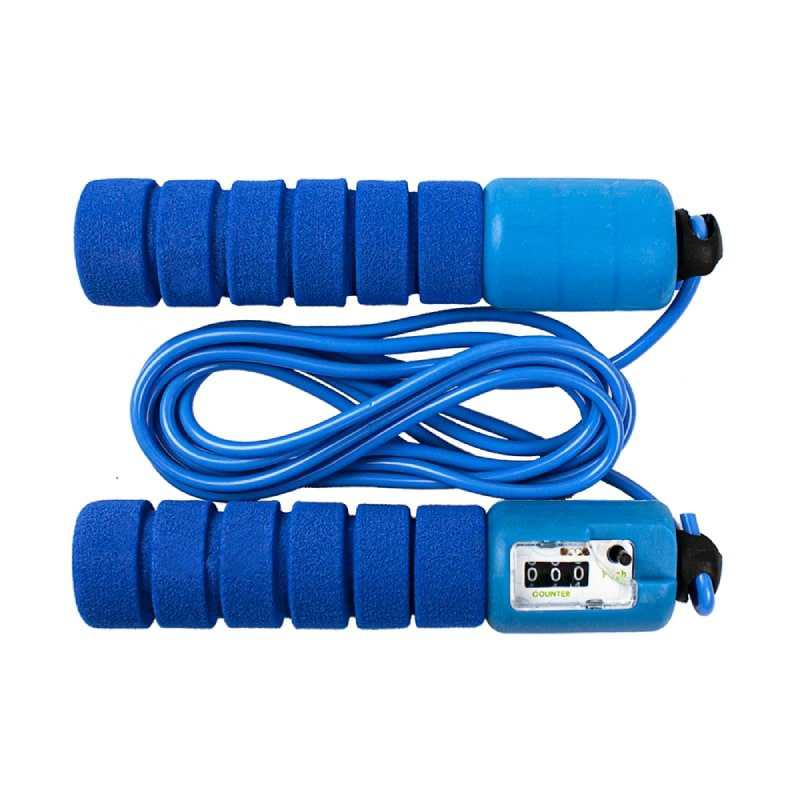 Jump rope with automatic counter, Blue