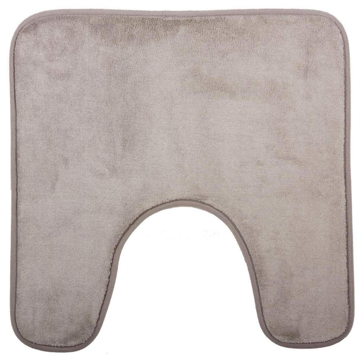 U-shaped Bathroom Mat, Memory Foam - Gray