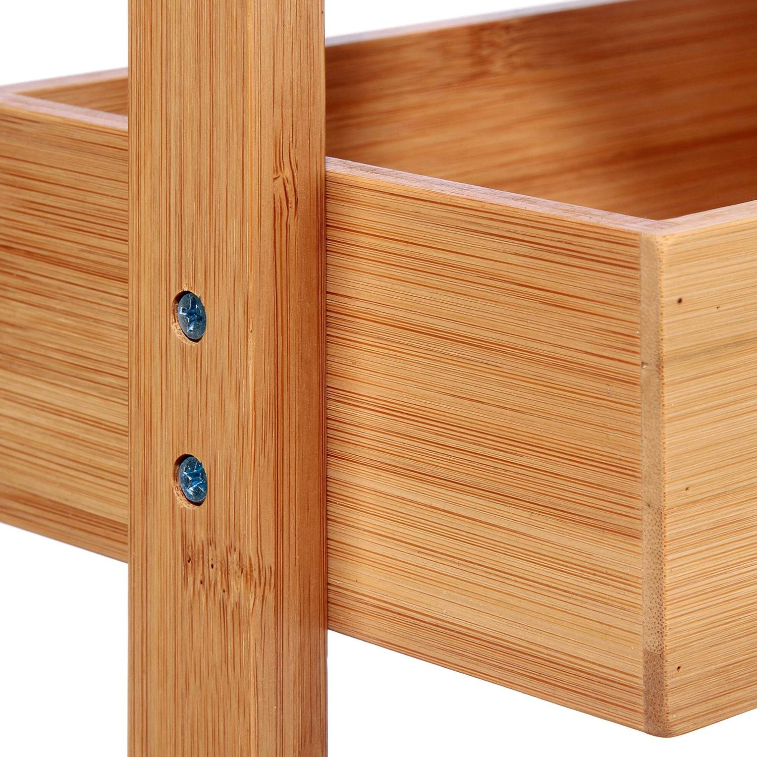 Storage shelf, Bamboo - 4 shelves
