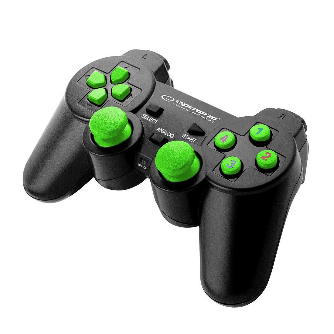 Esperanza - Controller, Cablato - Warrior - Nero / Verde