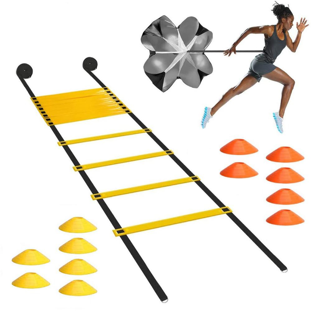 Set mit Trainingsleiter und Hütchen