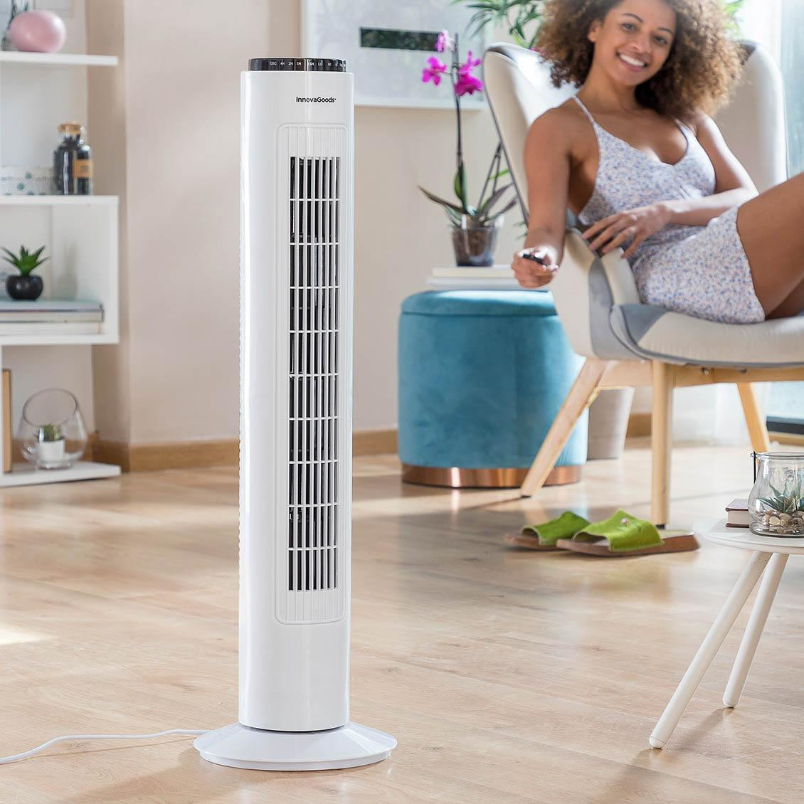 Ventilatore a torre con telecomando