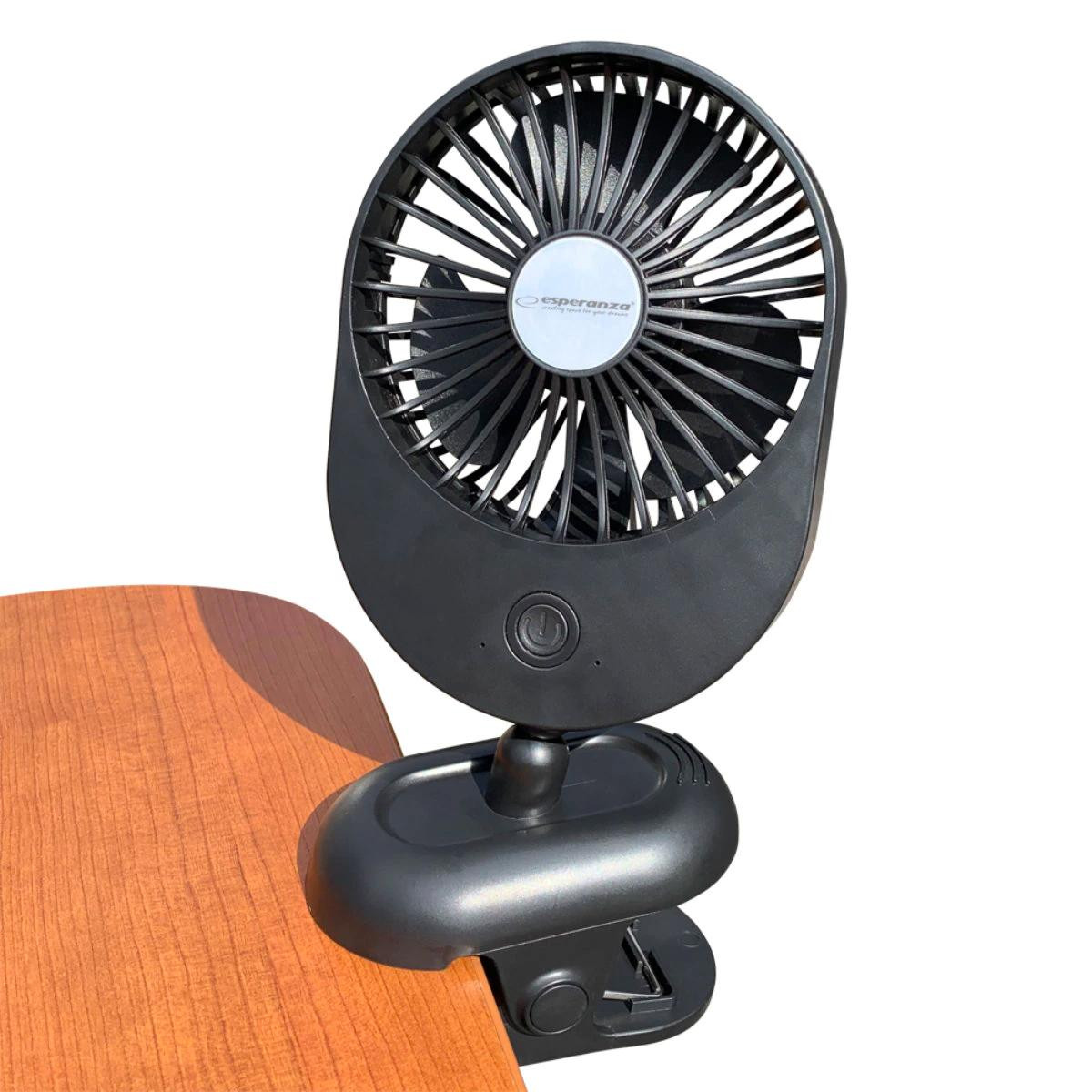 Esperanza - USB-powered Mini fan with Table clamp