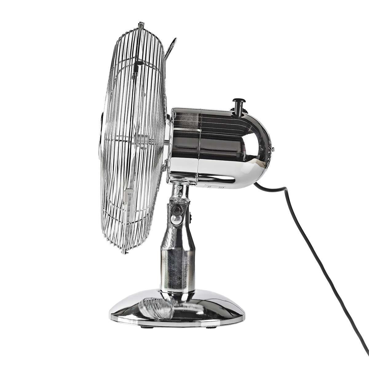Table Fan with 3 Speeds - Chrome