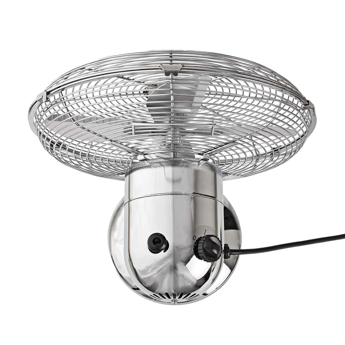 Ventilateur de table à 3 vitesses - Chrome