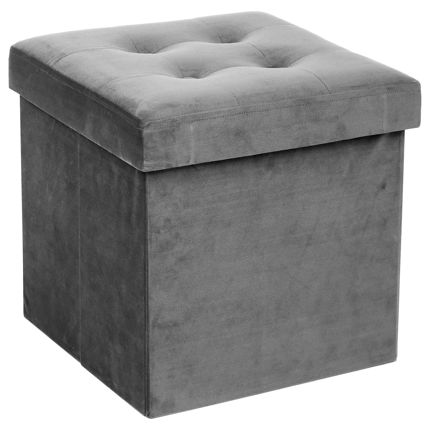 Foldable Pouf - Grey