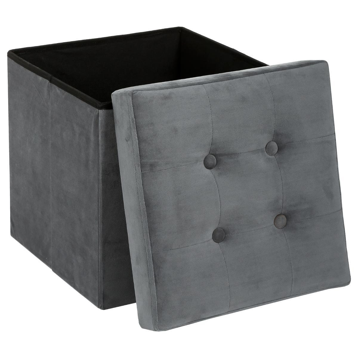 Foldable Pouf - Grey