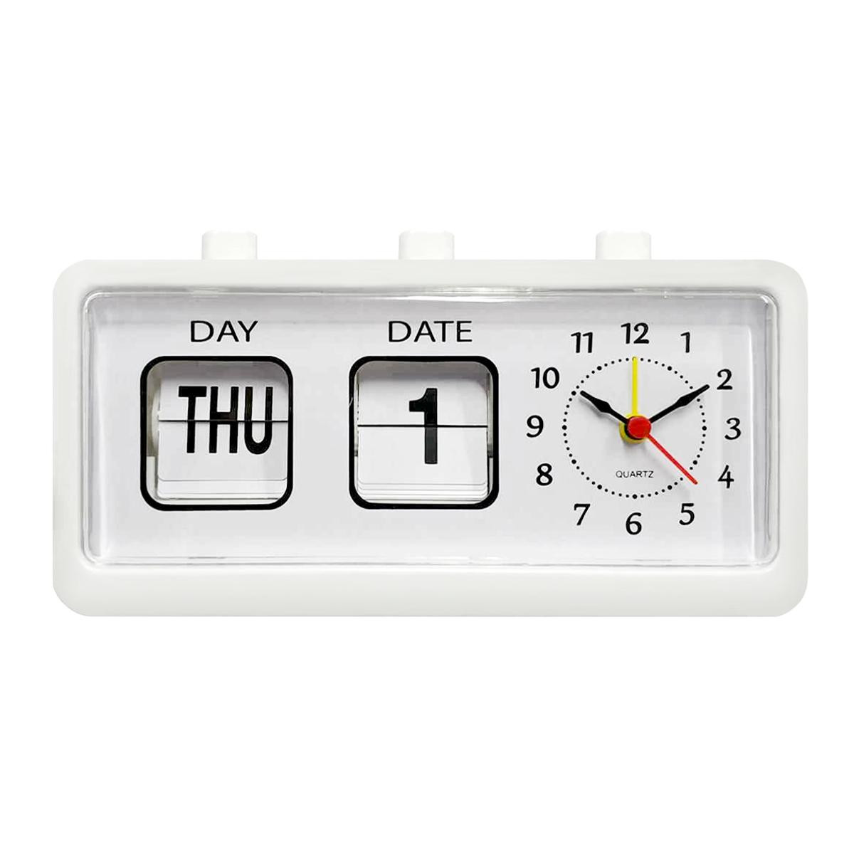 Alarm Clock, Retro - White